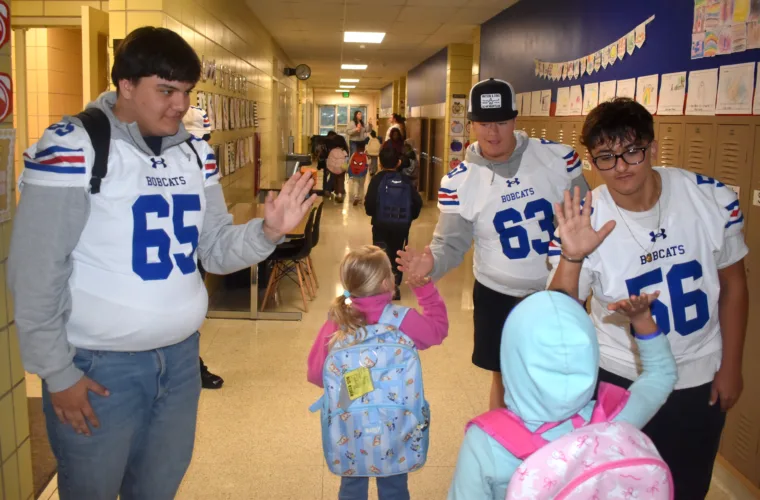 Spreading Bobcat Pride on High Five Friday